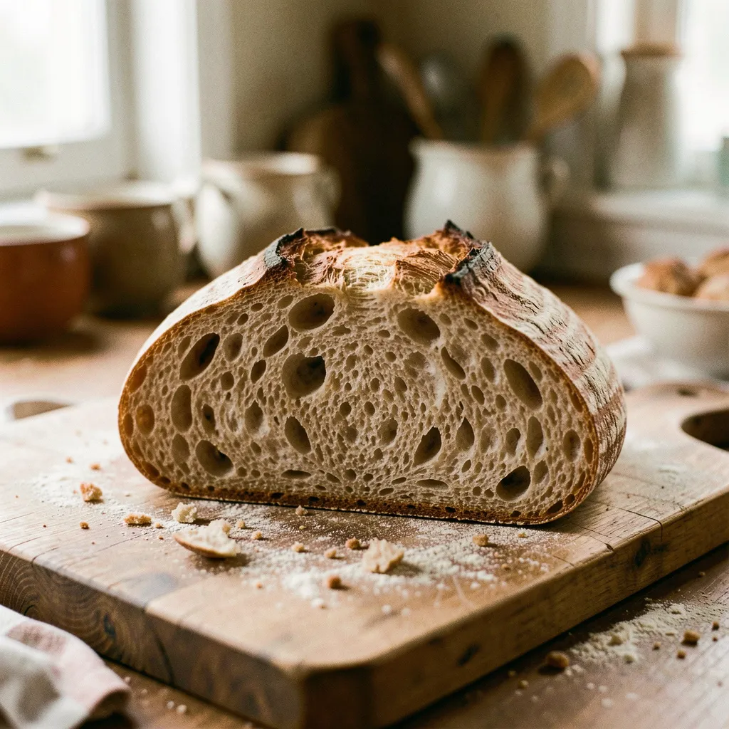 Proceso de fermentación de masa madre